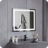 Badkamerspiegel Laguna Anti-Condens en LED - Frameloos - 70x50cm