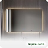 Badkamerspiegel Impala Anti-Condens en LED - Frameloos - 60x100cm