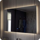 Badkamerspiegel Impala Anti-Condens en LED - Frameloos - 60x100cm