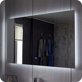 Badkamerspiegel Impala Anti-Condens en LED - Frameloos - 60x100cm