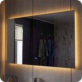 Badkamerspiegel Impala Anti-Condens en LED - Frameloos - 60x100cm