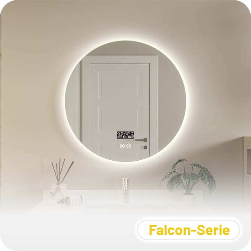 Badkamerspiegel Falcon Anti-Condens en LED - Smart - Frameloos - 60cm