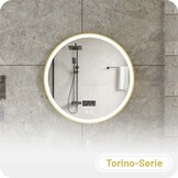Badkamerspiegel Torino Anti-Condens en LED - Smart - Gouden Frame - 80cm