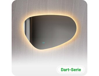 Badkamerspiegel Dart Anti-Condens en LED - Frameloos - 60x40cm