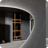 Badkamerspiegel Dart Anti-Condens en LED - Frameloos - 60x40cm