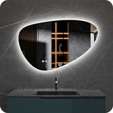 Badkamerspiegel Dart Anti-Condens en LED - Frameloos - 100x65cm