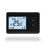 Set THB-02 + OVB-01 Draadloze Klokthermostaat - Tijden en dagen in te stellen - Zwart