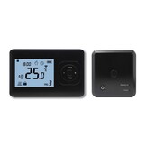 Set THB-03 + OVB-03 Draadloze Wifi Klokthermostaat - Bedienbaar via je mobiel - Zwart