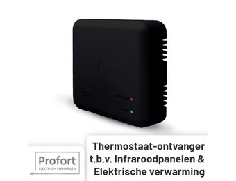 OVB-03 Inbouw/opbouw Wifi Ontvanger voor Klok/Wifi Thermostaat THB-03 en THB-04 - Zwart