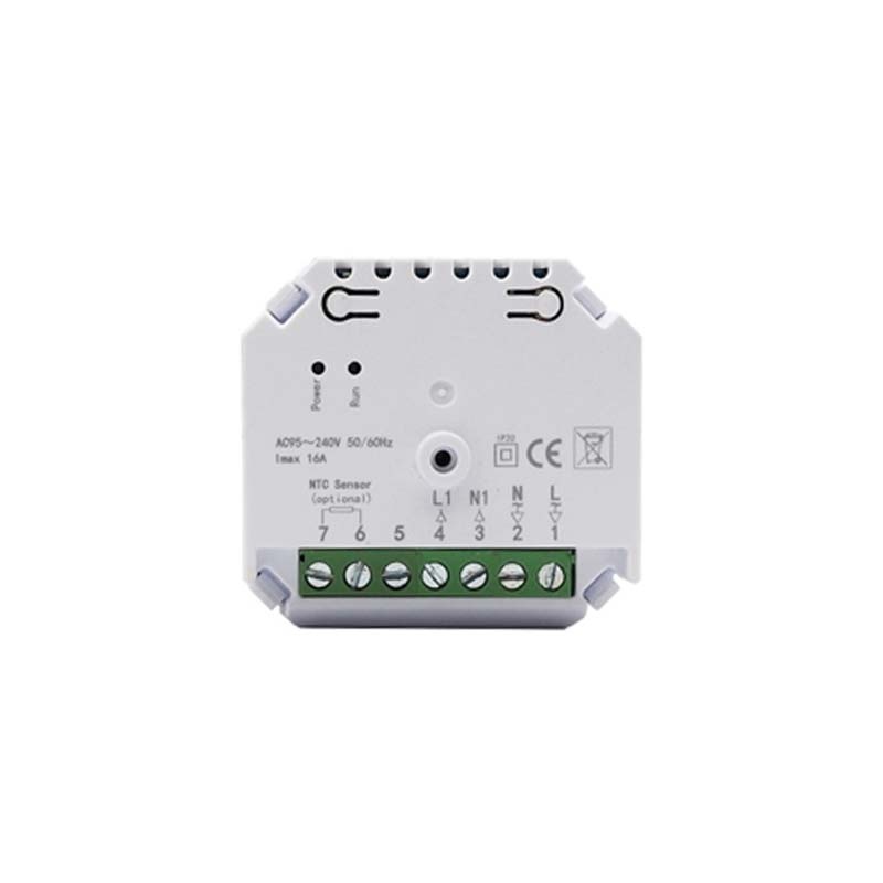 Set THB-03 + OVB-05 Draadloze Wifi Klokthermostaat - Bedienbaar via je mobiel - Zwart