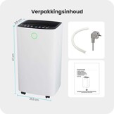 Slimme Luchtontvochtiger Compact Wifi 100 m³ per uur 12 Liter per dag
