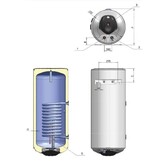 Elektrische boiler 80 Liter Green Line met warmtewisselaar en digitale bediening
