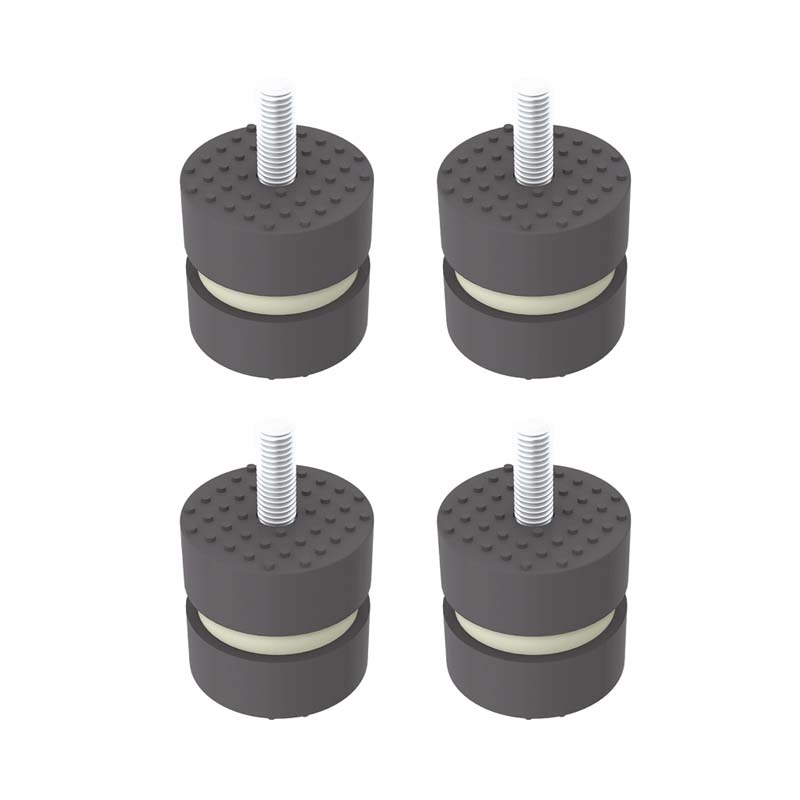 Elastische TPE Trillingsdempers • Set van 4 stuks • 90-200 kg
