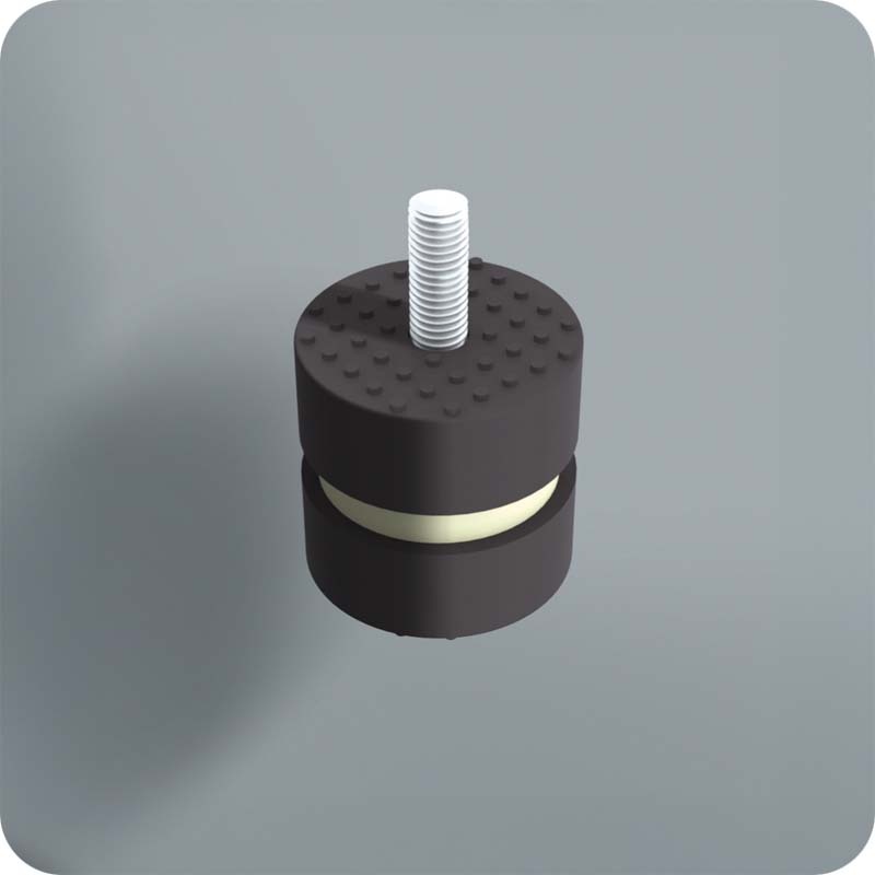 Elastische TPE Trillingsdempers • Set van 4 stuks • 90-200 kg