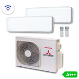 Multisplit Airco Set +Wifi voor 2 ruimtes | totaal 115m³ | Buitenunit 4,0kW (SCM40)