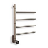 Elektrische Badkamer Radiator Phoenix 60Watt met Thermostaat - Gun Metal