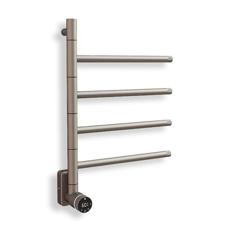 Elektrische Badkamer Radiator Phoenix 60Watt met Thermostaat - Gun Metal