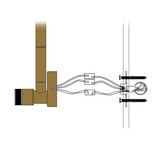 Elektrische Badkamer Radiator Phoenix 60Watt met Thermostaat - Goud