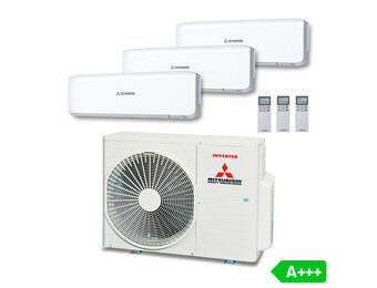 Multisplit Airco Set voor 2-3 ruimtes | totaal 145m³ | Buitenunit 5,0kW (SCM50)