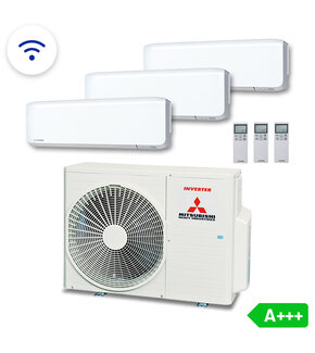 Multisplit Airco Set +Wifi voor 2-3 ruimtes | totaal 145m³ | Buitenunit 5,0kW (SCM50)