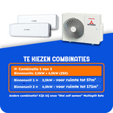 Multisplit Airco Set voor 2-3 ruimtes | totaal 170m³ | Buitenunit 6,0kW (SCM60)