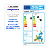 Multisplit Airco Set voor 2-3 ruimtes | totaal 170m³ | Buitenunit 6,0kW (SCM60)