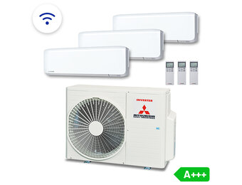 Multisplit Airco Set +Wifi voor 2-3 ruimtes | totaal 170m³ | Buitenunit 6,0kW (SCM60)