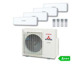 Multisplit Airco Set voor 2-4 ruimtes | totaal 200m³ | Buitenunit 7,1kW (SCM71)