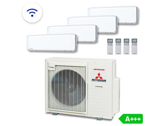 Multisplit Airco Set +Wifi voor 2-4 ruimtes | totaal 230m³ | Buitenunit 8,0kW (SCM80)