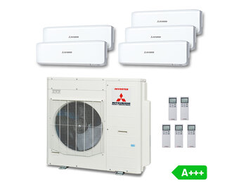 Multisplit Airco Set voor 2-5 ruimtes | totaal 285m³ | Buitenunit 10,0kW (SCM100)