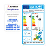 Multisplit Airco Set +Wifi voor 2-5 ruimtes | totaal 285m³ | Buitenunit 10,0kW (SCM100)