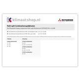 "Stel zelf samen" Multisplit Airco Set voor 2 ruimtes | Maak uw eigen combinatie