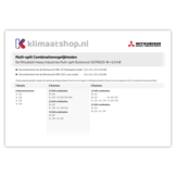 "Stel zelf samen" Multisplit Airco Set voor 2 ruimtes | Maak uw eigen combinatie