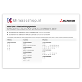 "Stel zelf samen" Multisplit Airco Set voor 2 ruimtes | Maak uw eigen combinatie