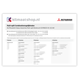 "Stel zelf samen" Multisplit Airco Set voor 2 ruimtes | Maak uw eigen combinatie