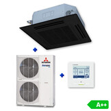 Mitsubishi FDT125VH Singlesplit Airco 12,5kW Cassette 90x90cm met Hyper-Inverter