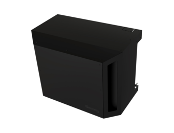 Airco Omkasting Aluminium Zwart Large Wandmontage Laag