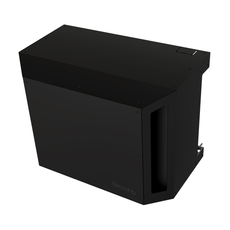 Airco Omkasting Aluminium Zwart Large Wandmontage Laag