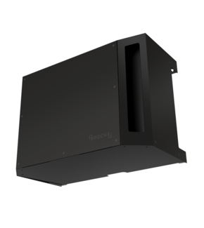 Airco Omkasting Aluminium Zwart Large Wandmontage Hoog