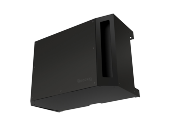 Airco Omkasting Aluminium Zwart Large Wandmontage Hoog