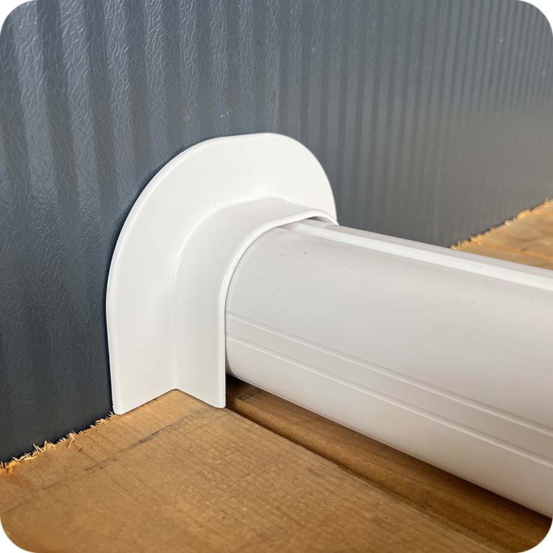 Plafond-Muurrozet PVC Wit