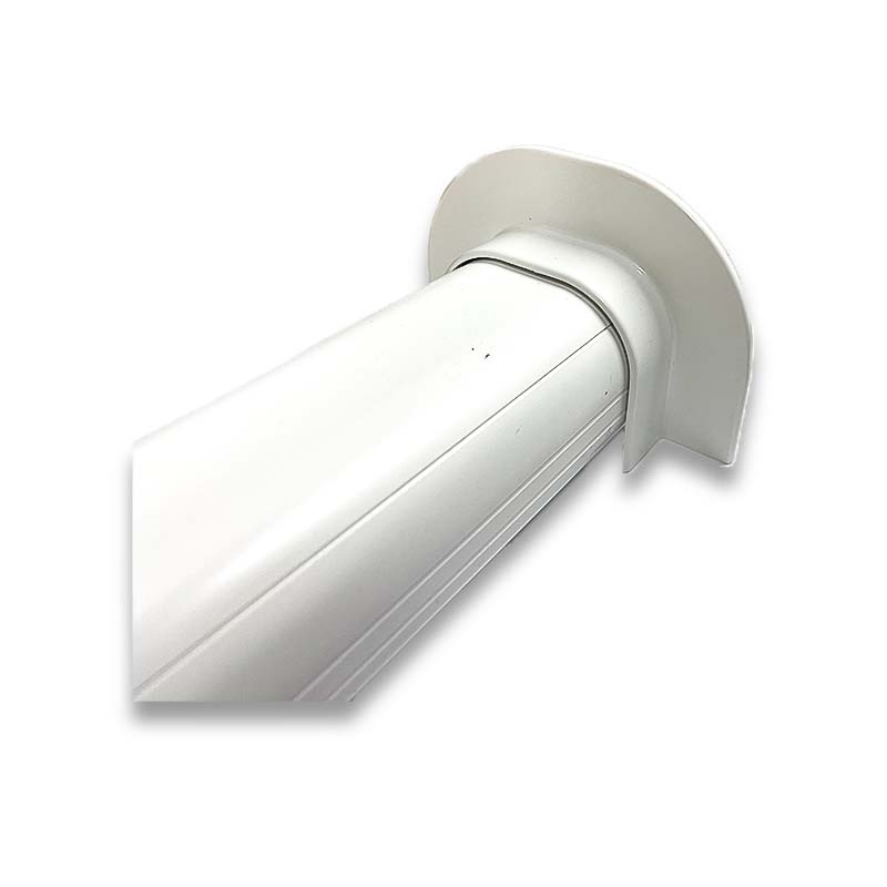 Plafond-Muurrozet PVC Wit