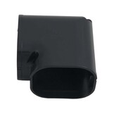 Bocht 45° Vlak PVC Antraciet Inaba Denko SKM-77-A 75 mm