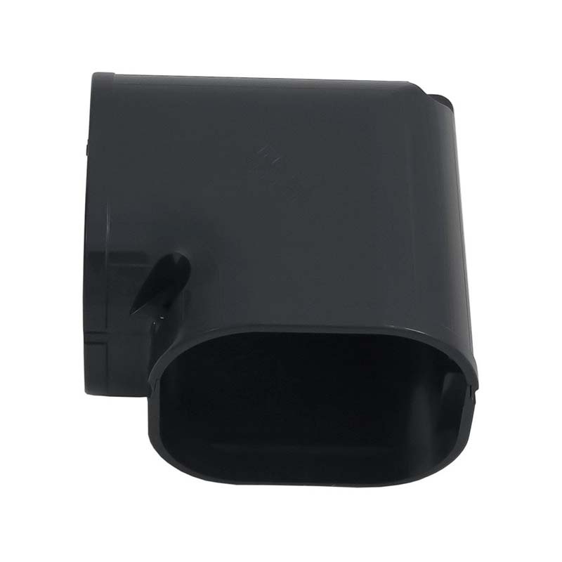 Bocht 45° Vlak PVC Antraciet Inaba Denko SKM-77-A 75 mm