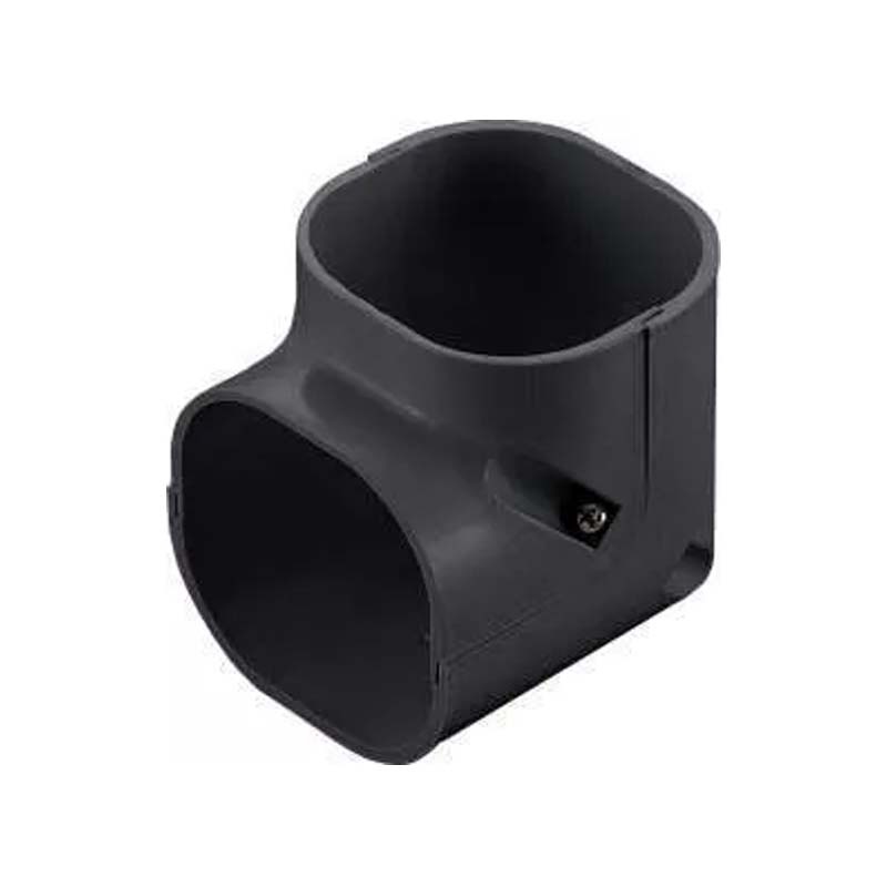 Bocht 90° Kort Stijgend PVC Antraciet Inaba Denko SCM-77-A 75 mm