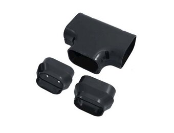 T-Stuk PVC Antraciet Inaba Denko ST-77-A 75 mm