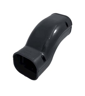 Sprongbocht PVC Antraciet Inaba Denko SIF-77-A 75 mm