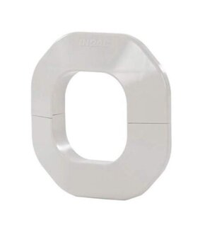 Plafond/wand rozet wit PVC – 75 mm – Inoac NK-75W