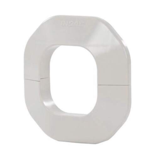 Plafond/wand rozet wit PVC – 75 mm – Inoac NK-75W