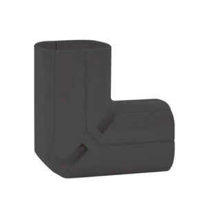 Bocht 90° Lang Stijgend PVC Zwart Inoac NC-75BK 75 mm